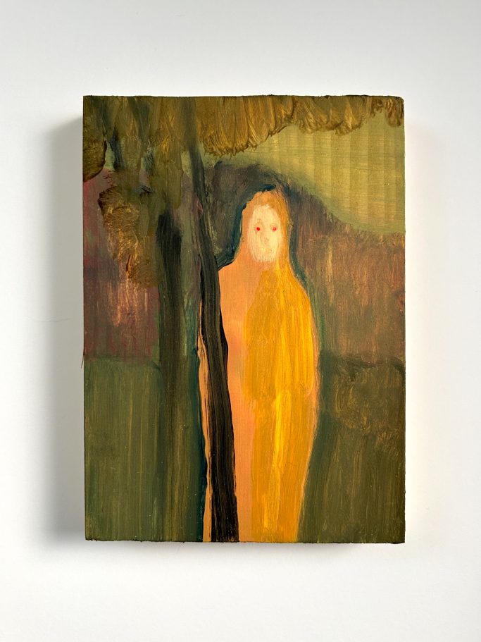My Mind in its Dark Corner, 2026, 20cm x 14.5cm, acrylic on panel